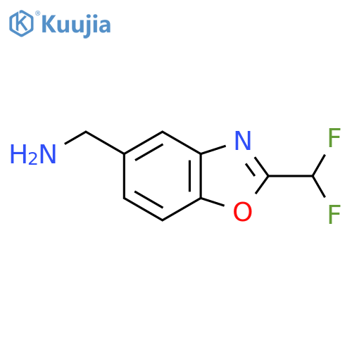 5-(Aminomethyl)-2-(difluoromethyl)benzo[d]oxazole structure
