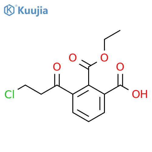 Ethyl 2-carboxy-6-(3-chloropropanoyl)benzoate structure