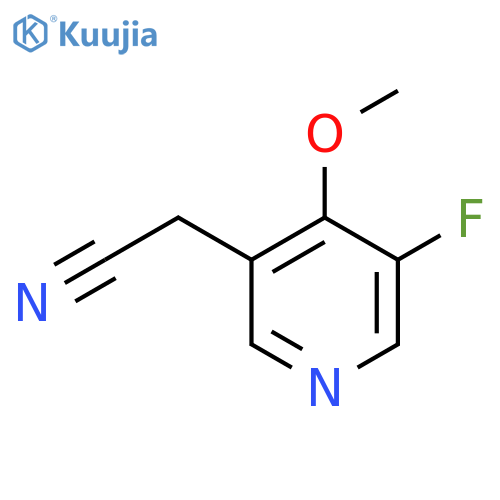 3-Fluoro-4-methoxypyridine-5-acetonitrile structure