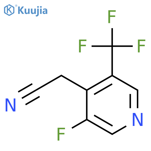 3-Fluoro-5-(trifluoromethyl)pyridine-4-acetonitrile structure