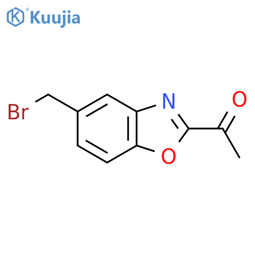 1-(5-(Bromomethyl)benzo[d]oxazol-2-yl)ethanone structure