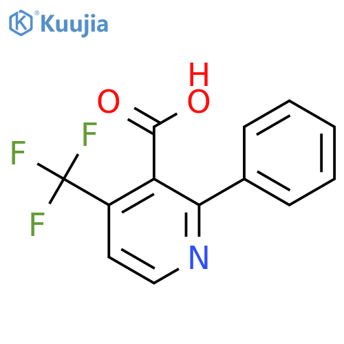 2-Phenyl-4-(trifluoromethyl)nicotinic acid structure
