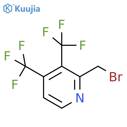 3,4-Bis(trifluoromethyl)-2-(bromomethyl)pyridine structure