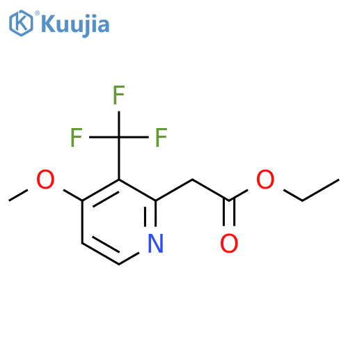Ethyl 4-methoxy-3-(trifluoromethyl)pyridine-2-acetate structure
