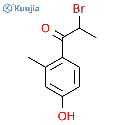 4-(2-Bromopropanoyl)-3-methylphenol structure