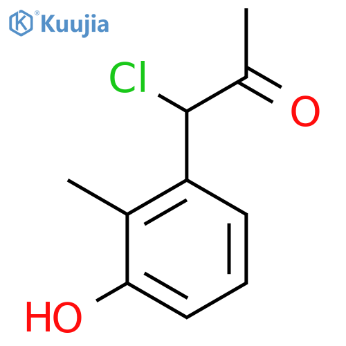 3-(1-Chloro-2-oxopropyl)-2-methylphenol structure