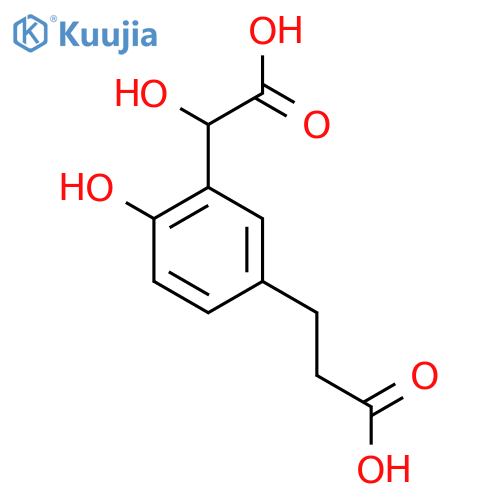 5-(2-Carboxyethyl)-2-hydroxymandelic acid structure