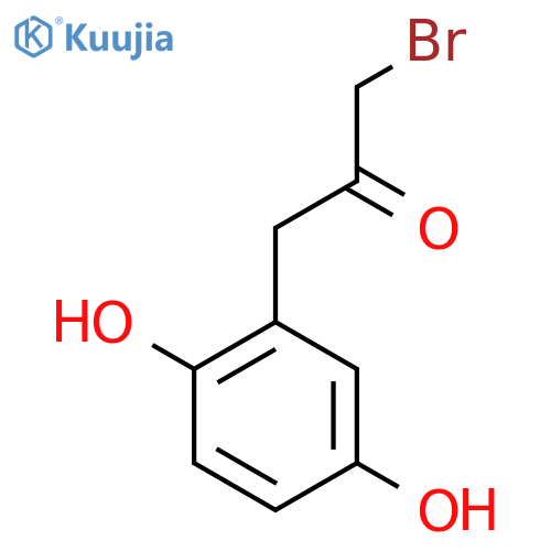 3-Bromo-1-(2,5-dihydroxyphenyl)propan-2-one structure