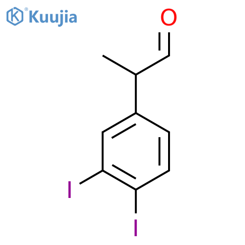3,4-Diiodophenylpropanal structure
