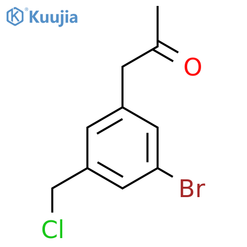 1-(3-Bromo-5-(chloromethyl)phenyl)propan-2-one structure