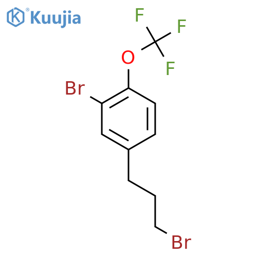 2-Bromo-4-(3-bromopropyl)(trifluoromethoxy)benzene structure