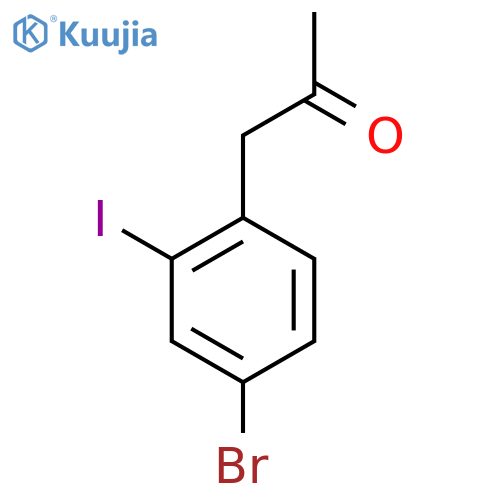 1-(4-Bromo-2-iodophenyl)propan-2-one structure