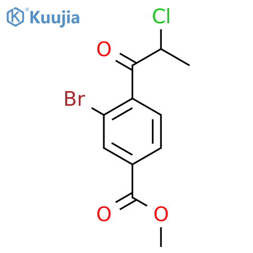 Methyl 3-bromo-4-(2-chloropropanoyl)benzoate structure