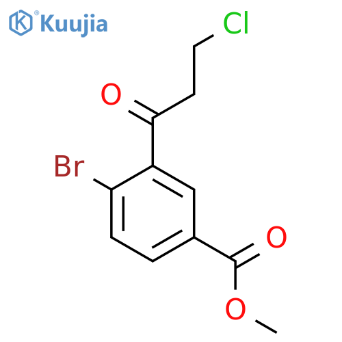 Methyl 4-bromo-3-(3-chloropropanoyl)benzoate structure