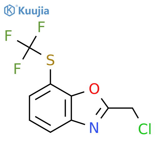 2-(Chloromethyl)-7-(trifluoromethylthio)benzo[d]oxazole structure