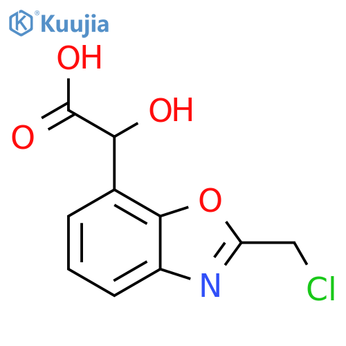 7-(Carboxy(hydroxy)methyl)-2-(chloromethyl)benzo[d]oxazole structure