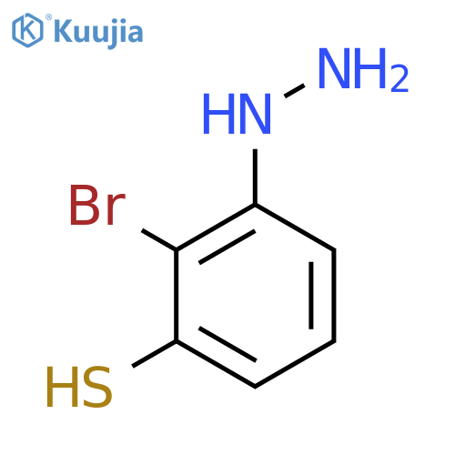 2-Bromo-3-mercaptophenylhydrazine structure