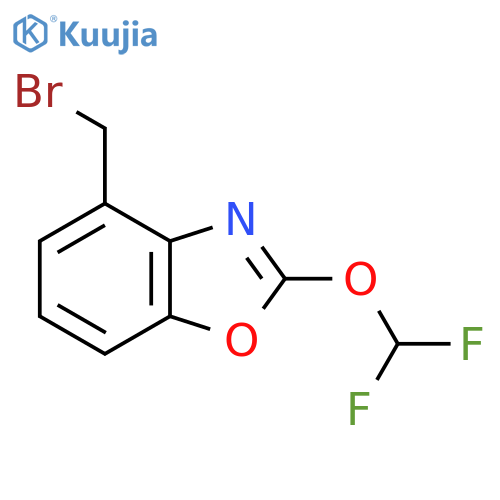 4-(Bromomethyl)-2-(difluoromethoxy)benzo[d]oxazole structure