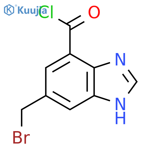 6-Bromomethyl-1H-benzimidazole-4-carbonyl chloride structure