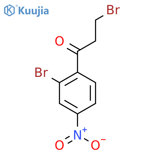 3-Bromo-1-(2-bromo-4-nitrophenyl)propan-1-one structure