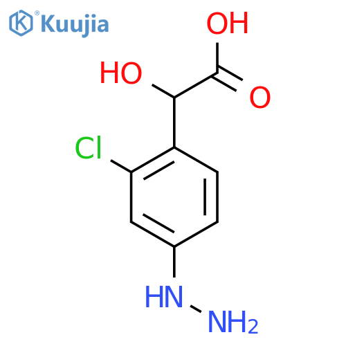 2-Chloro-4-hydrazinylmandelic acid structure