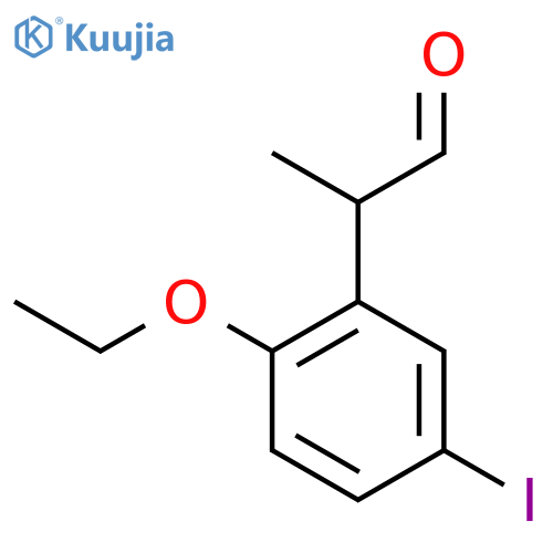 2-Ethoxy-5-iodophenylpropanal structure