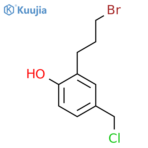 3-(3-Bromopropyl)-4-hydroxybenzyl chloride structure