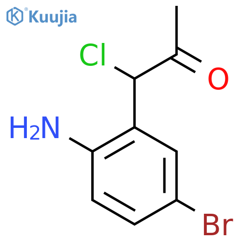 1-(2-Amino-5-bromophenyl)-1-chloropropan-2-one structure