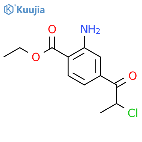 Ethyl 2-amino-4-(2-chloropropanoyl)benzoate structure