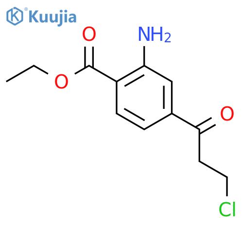Ethyl 2-amino-4-(3-chloropropanoyl)benzoate structure