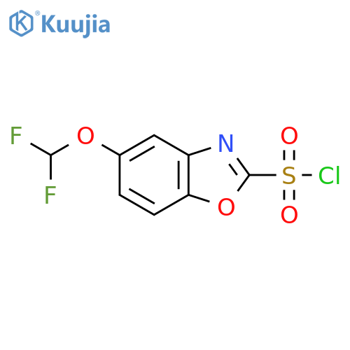 5-(Difluoromethoxy)benzo[d]oxazole-2-sulfonyl chloride structure