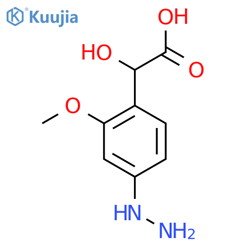 4-Hydrazinyl-2-methoxymandelic acid structure