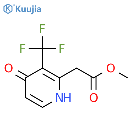 Methyl 4-hydroxy-3-(trifluoromethyl)pyridine-2-acetate structure