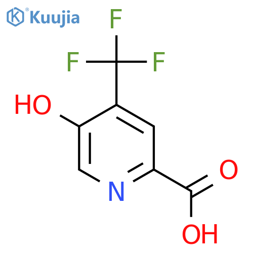 5-Hydroxy-4-(trifluoromethyl)picolinic acid structure