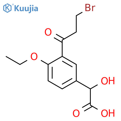 3-(3-Bromopropanoyl)-4-ethoxymandelic acid structure