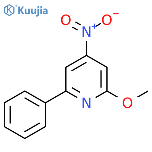 2-Methoxy-4-nitro-6-phenylpyridine structure