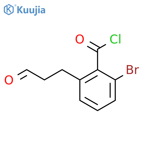 2-Bromo-6-(3-oxopropyl)benzoyl chloride structure