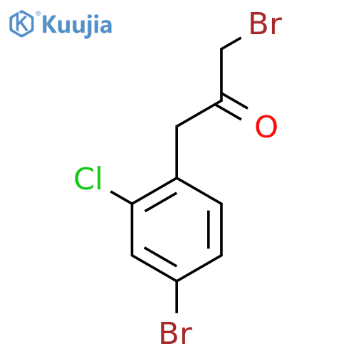 1-Bromo-3-(4-bromo-2-chlorophenyl)propan-2-one structure