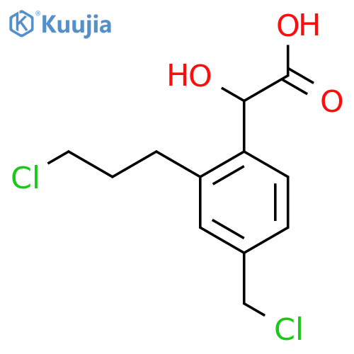 4-(Chloromethyl)-2-(3-chloropropyl)mandelic acid structure