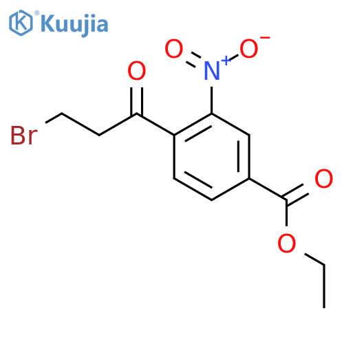 Ethyl 4-(3-bromopropanoyl)-3-nitrobenzoate structure