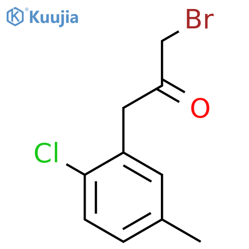 1-Bromo-3-(2-chloro-5-methylphenyl)propan-2-one structure