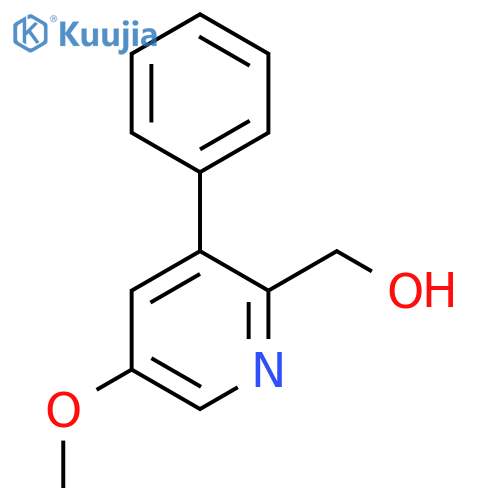 5-Methoxy-3-phenylpyridine-2-methanol structure