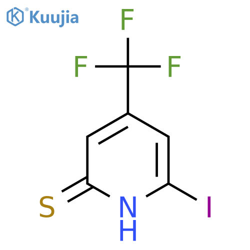 2-Iodo-6-mercapto-4-(trifluoromethyl)pyridine structure