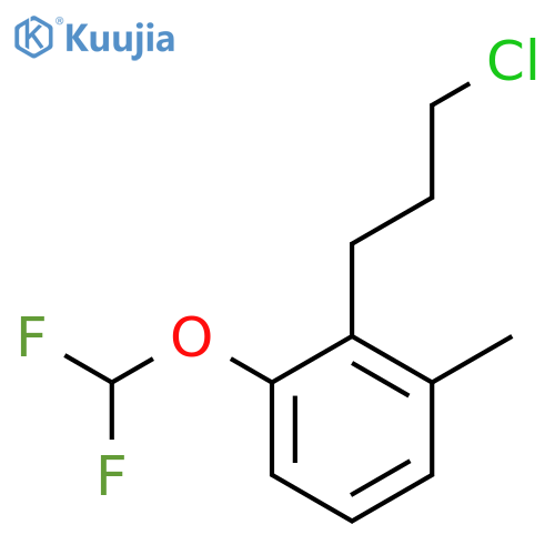 2-(3-Chloropropyl)-3-(difluoromethoxy)toluene structure