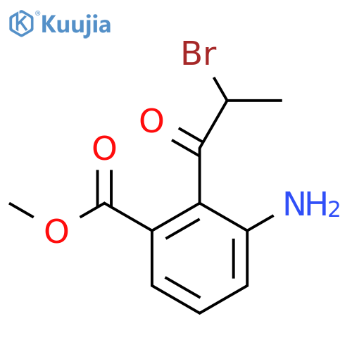 Methyl 3-amino-2-(2-bromopropanoyl)benzoate structure