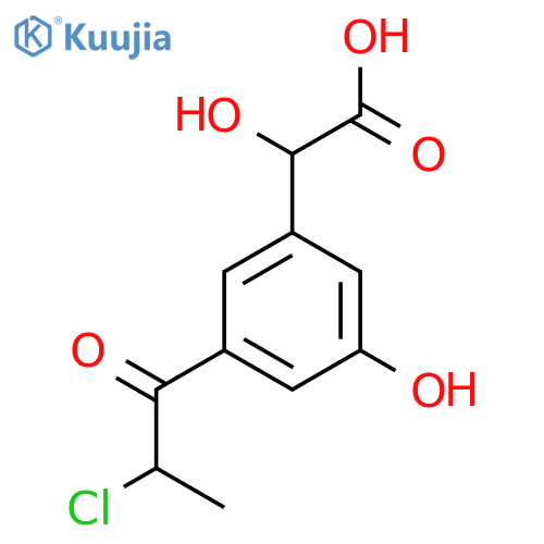 3-(2-Chloropropanoyl)-5-hydroxymandelic acid structure