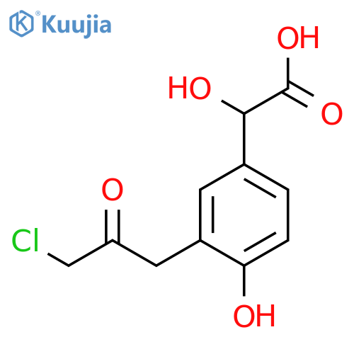 3-(3-Chloro-2-oxopropyl)-4-hydroxymandelic acid structure