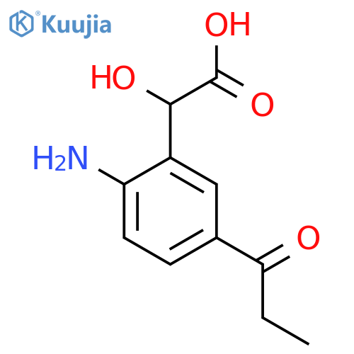 2-Amino-5-propionylmandelic acid structure