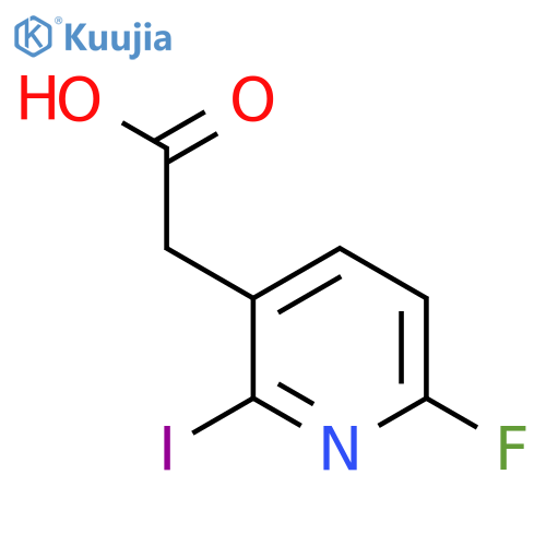 6-Fluoro-2-iodopyridine-3-acetic acid structure