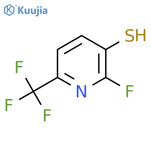 2-Fluoro-3-mercapto-6-(trifluoromethyl)pyridine structure